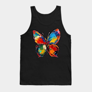 Butterfly Colorful Pop Art Design Animal Lover Gift Idea Tank Top